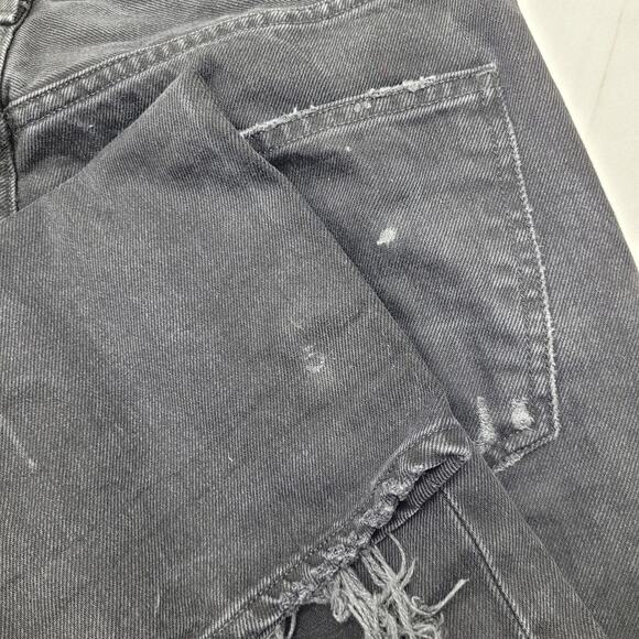 Agolde 90s midrise loose fit black jeans ripped distressed audio - Picture 12 of 12